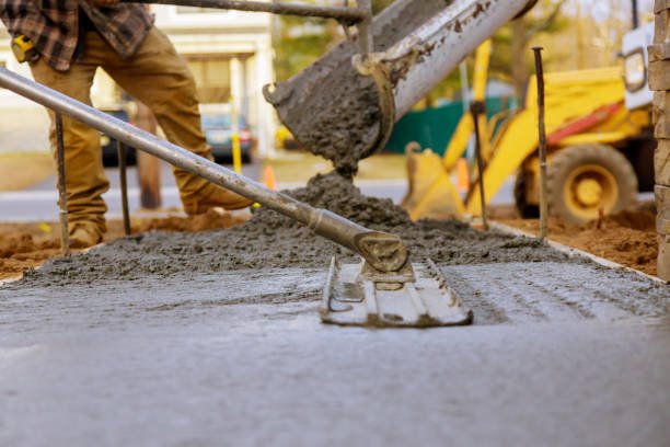 concrete layers pouring concrete